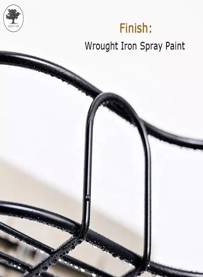 الكبريت رف زاوية معدني عصري من سولفار، رف واحد، تركيب لاصق بدون حفر، تصميم جيد التهوية، رف زاوية مثلث للحمام - Image 5